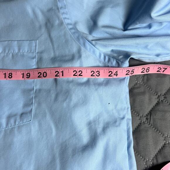 ✨Van Heusen Men’s Blue Poplin Dress Shirt 17 32/33 Regular Fit Long Sleeve - Picture 6 of 8